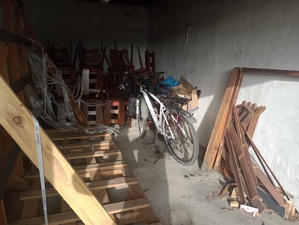Mein Fahrrad hatte ein Dach über dem Kopf